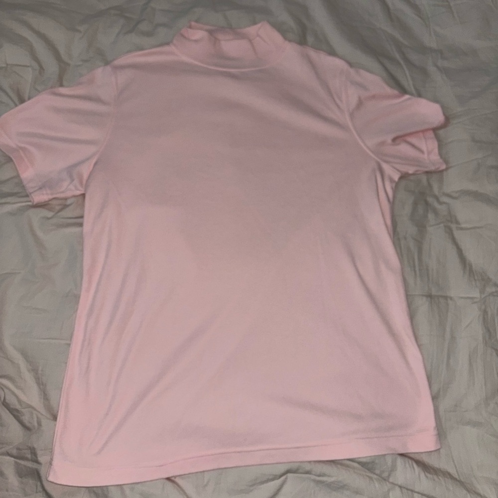 Pink turtle neck